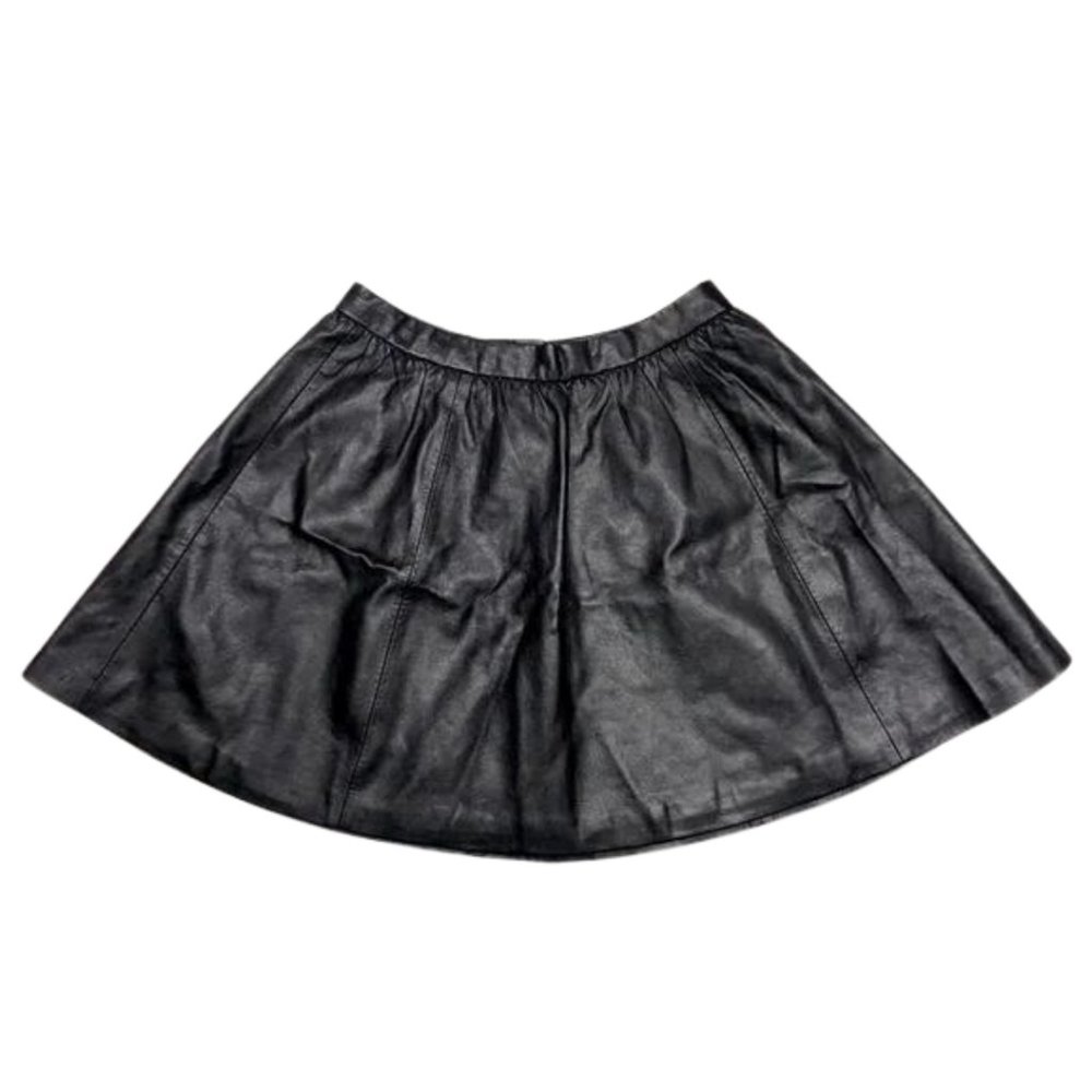 Divided Black Faux Leather Skirt